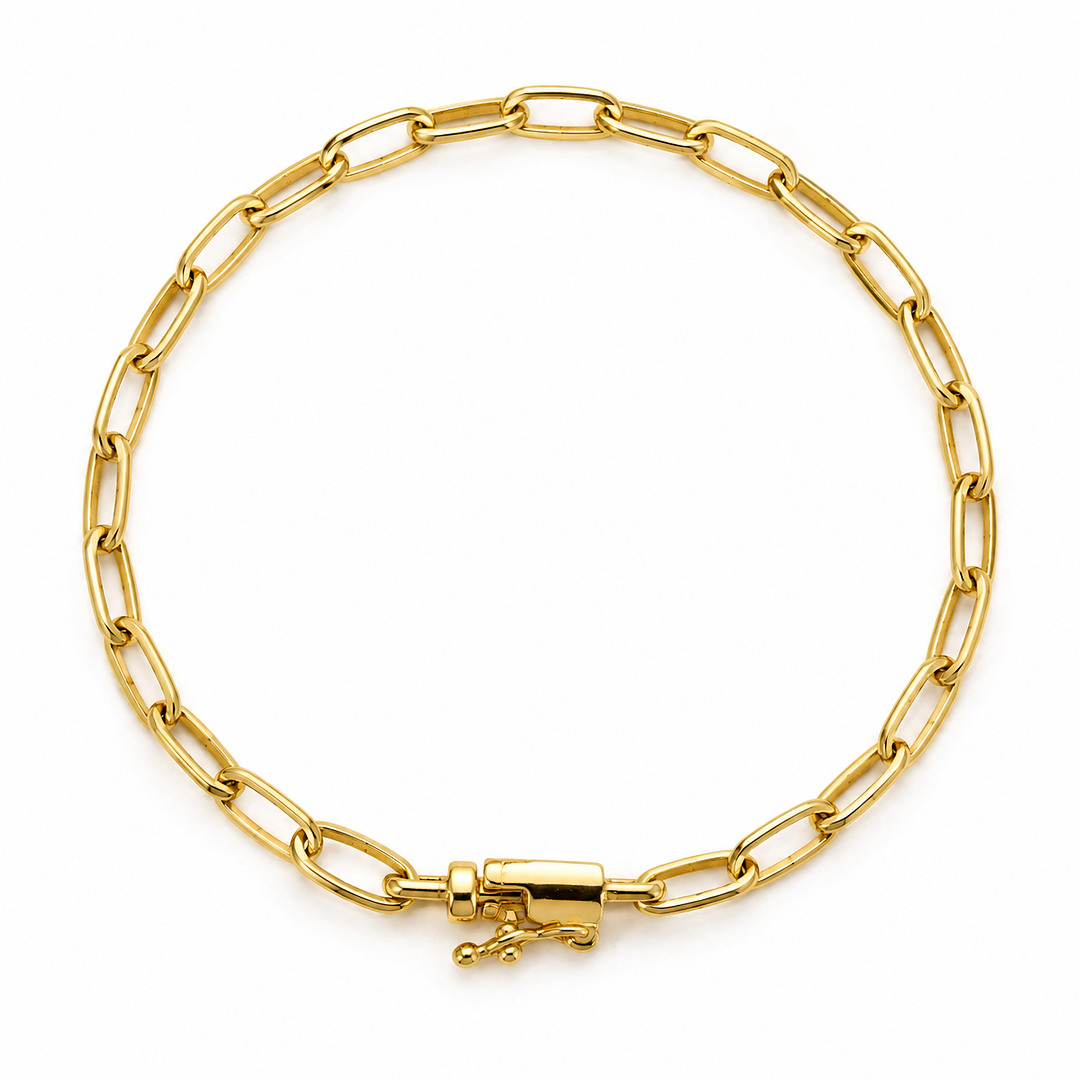 Pulsera Oval Link Hombre