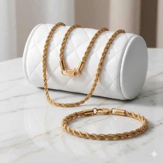 Conjunto Lazo | Cadena + Pulsera Hombre