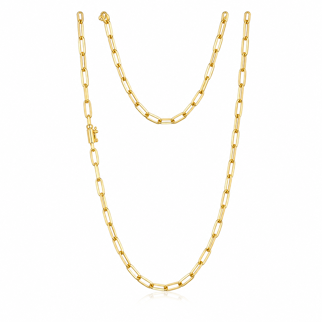 Cadena Oval Link Hombre