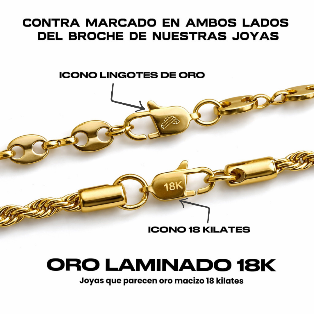 Conjunto Chinesca | Cadena + Pulsera Hombre