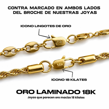 Conjunto Chinesca | Cadena + Pulsera Hombre