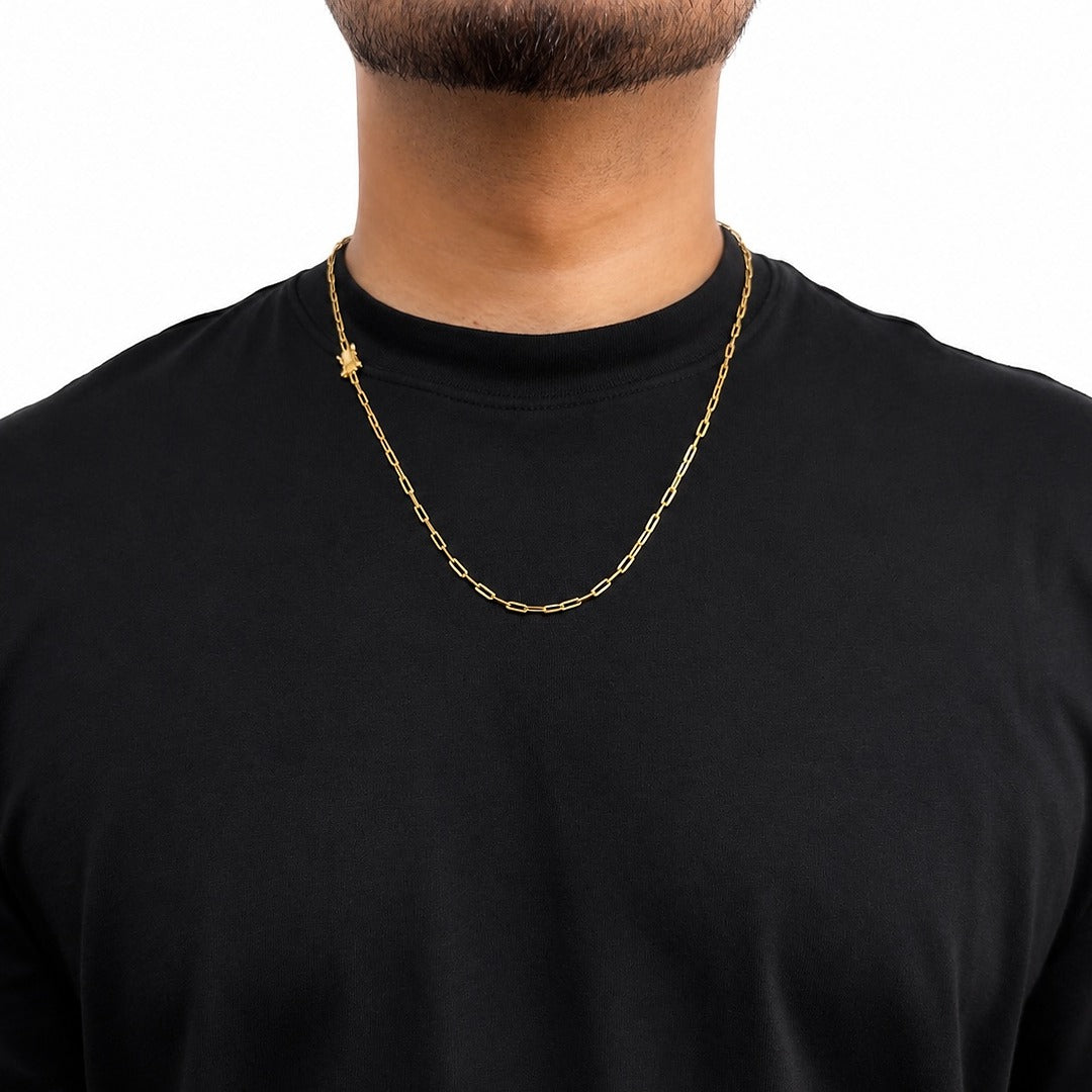 Cadena Eslabón Imperial Hombre | Broche Premium