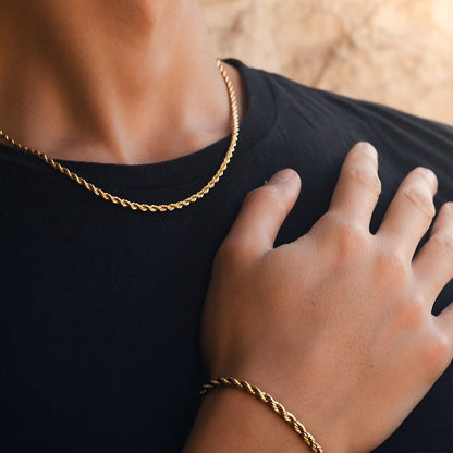 Conjunto Lazo | Cadena + Pulsera Hombre